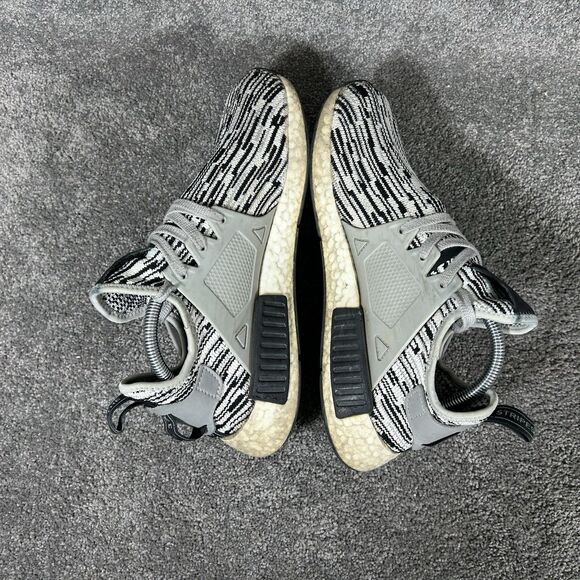 Adidas NMD XR1 Men’s Size 8.5 Primeknit Oreo Glitch Athletic Running Shoes Used - Picture 7 of 11